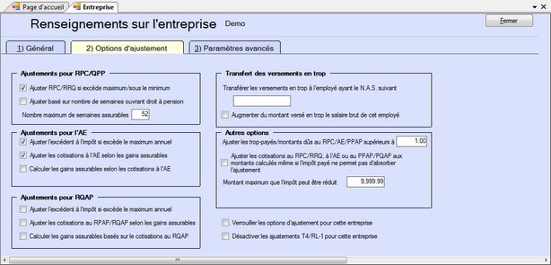 New Company Adjustment Options-Fr